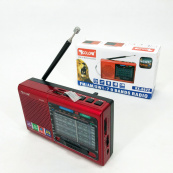 Портативна стовпчик радіо MP3 USB Golon RX-6622. Колір: червоний. Зображення №10