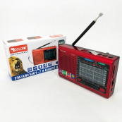 Портативна стовпчик радіо MP3 USB Golon RX-6622. Колір: червоний. Зображення №13