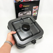 Газова плита DOMOTEC MS-6601 на 1 конфорку. Колір: сірий. Зображення №2