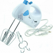 Міксер Domotec MS-1355 ручний з насадками для збивання та для тесту, Зручний міксер для кухні. Зображення №4