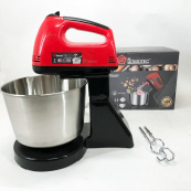 Міксер ручний з чашею Domotec R6637R 2 літри 250 W, Міксер стаціонарний з чашею з нержавіючої сталі. Зображення №2