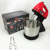 Міксер ручний з чашею Domotec R6637R 2 літри 250 W, Міксер стаціонарний з чашею з нержавіючої сталі. Зображення №3