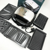 Мультимейкер бутербродница 6 в 1 Rainberg RB-2276 съемные формы с антипригарным покрытием 2200 Вт. Изображение №6