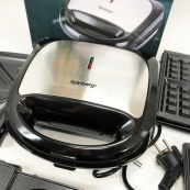 Мультимейкер бутербродница 6 в 1 Rainberg RB-2276 съемные формы с антипригарным покрытием 2200 Вт. Изображение №8