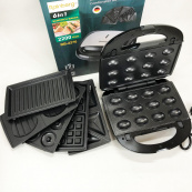 Мультимейкер бутербродница 6 в 1 Rainberg RB-2276 съемные формы с антипригарным покрытием 2200 Вт. Изображение №11