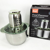 Блендер електричний RAF R.7014 подрібнювач, чоппер 1000 Вт 5 Л з металевою чашею, Потужний блендер. Зображення №11 Блендер електричний RAF R.7014 подрібнювач, чоппер 1000 Вт 5 Л з металевою чашею, Потужний блендер. Зображення №11