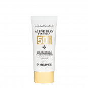 Сонцезахисний крем Medi-peel Active Silky Sun Cream SPF50+PA++++ з пептидами 50 мл. Зображення №2 Сонцезахисний крем Medi-peel Active Silky Sun Cream SPF50+PA++++ з пептидами 50 мл. Зображення №2
