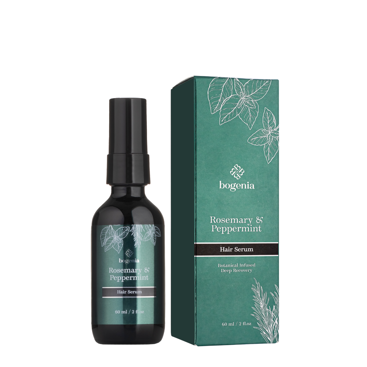 Сироватка для відновлення волосся Bogenia Rosemary Peppermint BG412 (004) 60 мл Сироватка для відновлення волосся Bogenia Rosemary Peppermint BG412 (004) 60 мл