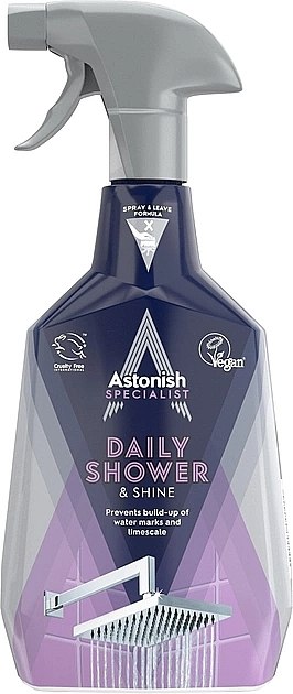 Засіб для очищення душової кабіни Astonish Daily Shower Shine 750 мл Засіб для очищення душової кабіни Astonish Daily Shower Shine 750 мл