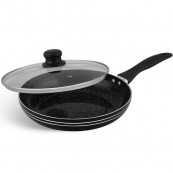 Сковорода UNIQUE UN-5161 18 см з кришкою, зовнішнім та внутрішнім антипригарним мармуровим покриттям. Зображення №3 Сковорода UNIQUE UN-5161 18 см з кришкою, зовнішнім та внутрішнім антипригарним мармуровим покриттям. Зображення №3