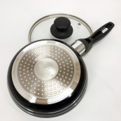 Сковорода UNIQUE UN-5161 18 см з кришкою, зовнішнім та внутрішнім антипригарним мармуровим покриттям. Зображення №5 Сковорода UNIQUE UN-5161 18 см з кришкою, зовнішнім та внутрішнім антипригарним мармуровим покриттям. Зображення №5