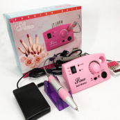 Фрезер DM-211 на 65 Вт. - 45000 об./хв. для манікюру та педикюру з педаллю та додатковими насадками. Зображення №4