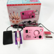 Фрезер DM-211 на 65 Вт. - 45000 об./хв. для манікюру та педикюру з педаллю та додатковими насадками. Зображення №5