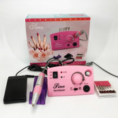 Фрезер DM-211 на 65 Вт. - 45000 об./хв. для манікюру та педикюру з педаллю та додатковими насадками. Зображення №6