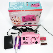 Фрезер DM-211 на 65 Вт. - 45000 об./хв. для манікюру та педикюру з педаллю та додатковими насадками. Зображення №7