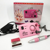 Фрезер DM-211 на 65 Вт. - 45000 об./хв. для манікюру та педикюру з педаллю та додатковими насадками. Зображення №10