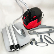 Відпарювач вертикальний для одягу зі стійкою RAF R.3038 1800 W. Колір: червоний. Зображення №2