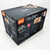 Тостер електричний RAF R.502 з 7 регульованими рівнями піджарювання знімним піддоном для крихт 930 Вт. Зображення №8