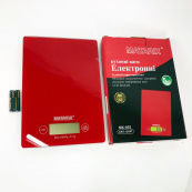 Ваги кухонні MATARIX MX-402 5 кг з дисплеєм, Ваги кухонні для продуктів домашні. Колір: червоний. Зображення №5