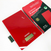 Ваги кухонні MATARIX MX-402 5 кг з дисплеєм, Ваги кухонні для продуктів домашні. Колір: червоний. Зображення №6