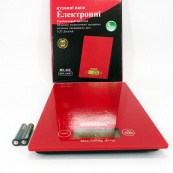 Ваги кухонні MATARIX MX-402 5 кг з дисплеєм, Ваги кухонні для продуктів домашні. Колір: червоний. Зображення №7