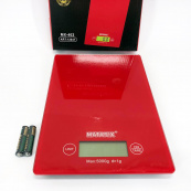 Ваги кухонні MATARIX MX-402 5 кг з дисплеєм, Ваги кухонні для продуктів домашні. Колір: червоний. Зображення №8
