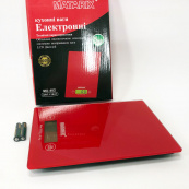 Ваги кухонні MATARIX MX-402 5 кг з дисплеєм, Ваги кухонні для продуктів домашні. Колір: червоний. Зображення №10