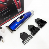 Машинка для стрижки волосся Gemei GM-6046, Акумуляторний універсальний тример для стрижки. Колір: синій. Зображення №7 Машинка для стрижки волосся Gemei GM-6046, Акумуляторний універсальний тример для стрижки. Колір: синій. Зображення №7