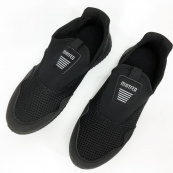 Летние кроссовки из сетки черного цвета 42р 27см для мужчин. Изображение №7