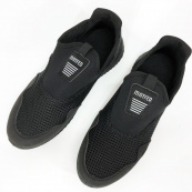 Летние кроссовки с пенкой черного цвета 44р 28см украинского производства. Изображение №5