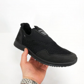 Летние кроссовки с пенкой черного цвета 44р 28см украинского производства. Изображение №10