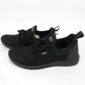 Літні кросівки чорні із сітки українського виробництва 41р 26.5см. Зображення №3