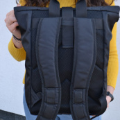 Рюкзак Roll Top чоловічий-жіночий для ноутбука міський рол топ, великий рюкзак для подорожей. Зображення №2 Рюкзак Roll Top чоловічий-жіночий для ноутбука міський рол топ, великий рюкзак для подорожей. Зображення №2