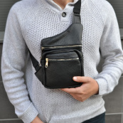 Тактична шкіряна сумка з натуральної шкіри, кроссбоді, месенджер чоловічий. Зображення №6