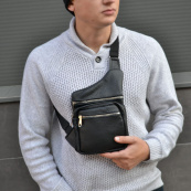 Тактична шкіряна сумка з натуральної шкіри, кроссбоді, месенджер чоловічий. Зображення №9