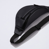 Сумка на пояс. Сумка через плече. бананка чоловіча / жіноча. Колір чорний. Зображення №25