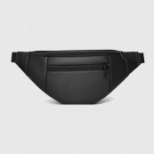 Сумка на пояс. Сумка через плече. бананка чоловіча / жіноча. Колір чорний. Зображення №27