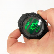 Часы наручные мужские SKMEI 1656BK BLACK, водостойкие тактические часы. Цвет: черный. Изображение №2