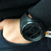 Часы наручные мужские SKMEI 1656BK BLACK, водостойкие тактические часы. Цвет: черный. Изображение №16