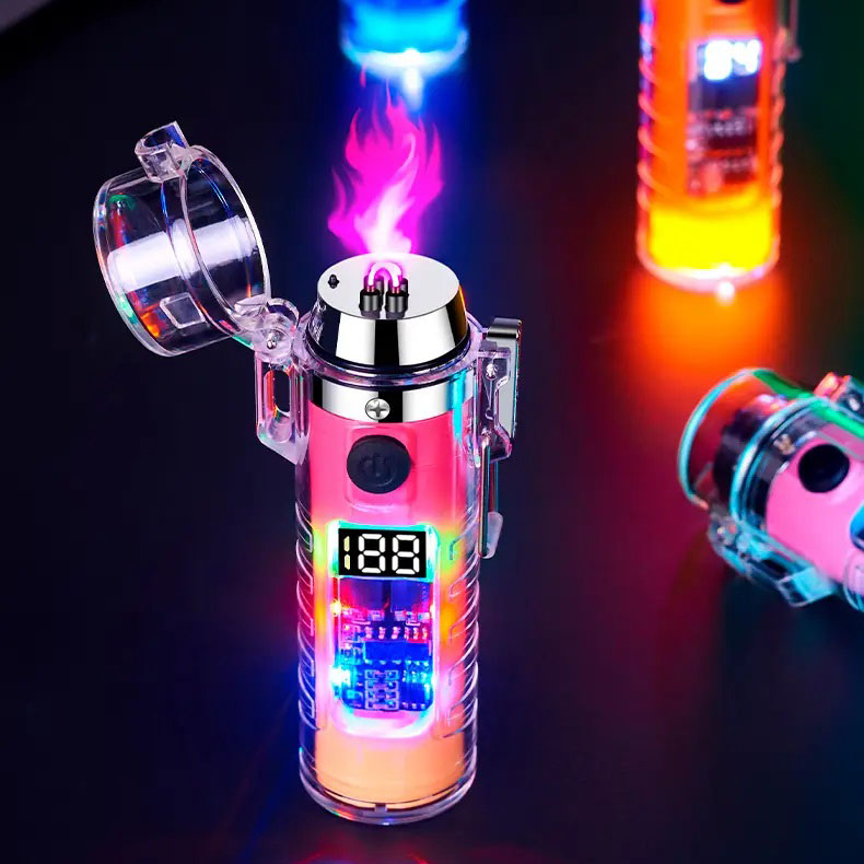 Дугова електроімпульсна запальничка HL-512 водонепроникна, електронна сенсорна ліхтар. Колір: синій Дугова електроімпульсна запальничка HL-512 водонепроникна, електронна сенсорна ліхтар. Колір: синій