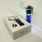 Дугова електроімпульсна запальничка HL-512 водонепроникна, електронна сенсорна ліхтар. Колір: синій. Зображення №6 Дугова електроімпульсна запальничка HL-512 водонепроникна, електронна сенсорна ліхтар. Колір: синій. Зображення №6