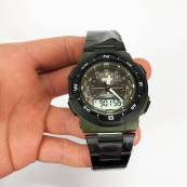 Годинник наручний чоловічий SKMEI 1370AG, армійський годинник протиударний, годинник армійський скмей. Зображення №9
