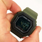 Часы наручные мужские SKMEI 1988AG, армейские часы противоударные, водонепроницаемые мужские часы. Изображение №2