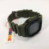 Часы наручные мужские SKMEI 1988AG, армейские часы противоударные, водонепроницаемые мужские часы. Изображение №8