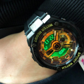 Годинник наручний чоловічий SKMEI 2101BKGD, армійський годинник протиударний, оригінальний чоловічий годинник спортивний. Зображення №2