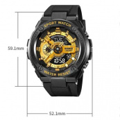 Годинник наручний чоловічий SKMEI 2101BKGD, армійський годинник протиударний, оригінальний чоловічий годинник спортивний. Зображення №7