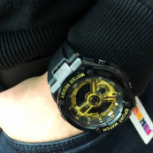 Годинник наручний чоловічий SKMEI 2101BKGD, армійський годинник протиударний, оригінальний чоловічий годинник спортивний. Зображення №11