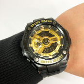 Годинник наручний чоловічий SKMEI 2101BKGD, армійський годинник протиударний, оригінальний чоловічий годинник спортивний. Зображення №20