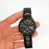 Годинник наручний чоловічий SKMEI 9253RGBK, чоловічий круглий наручний годинник, чоловічий годинник стильний годинник на руку. Зображення №9