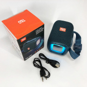 Портативная Bluetooth колонка TG339 5W с RGB подсветкой, Блютуз колонка для улицы. Цвет: синий. Изображение №7 Портативная Bluetooth колонка TG339 5W с RGB подсветкой, Блютуз колонка для улицы. Цвет: синий. Изображение №7
